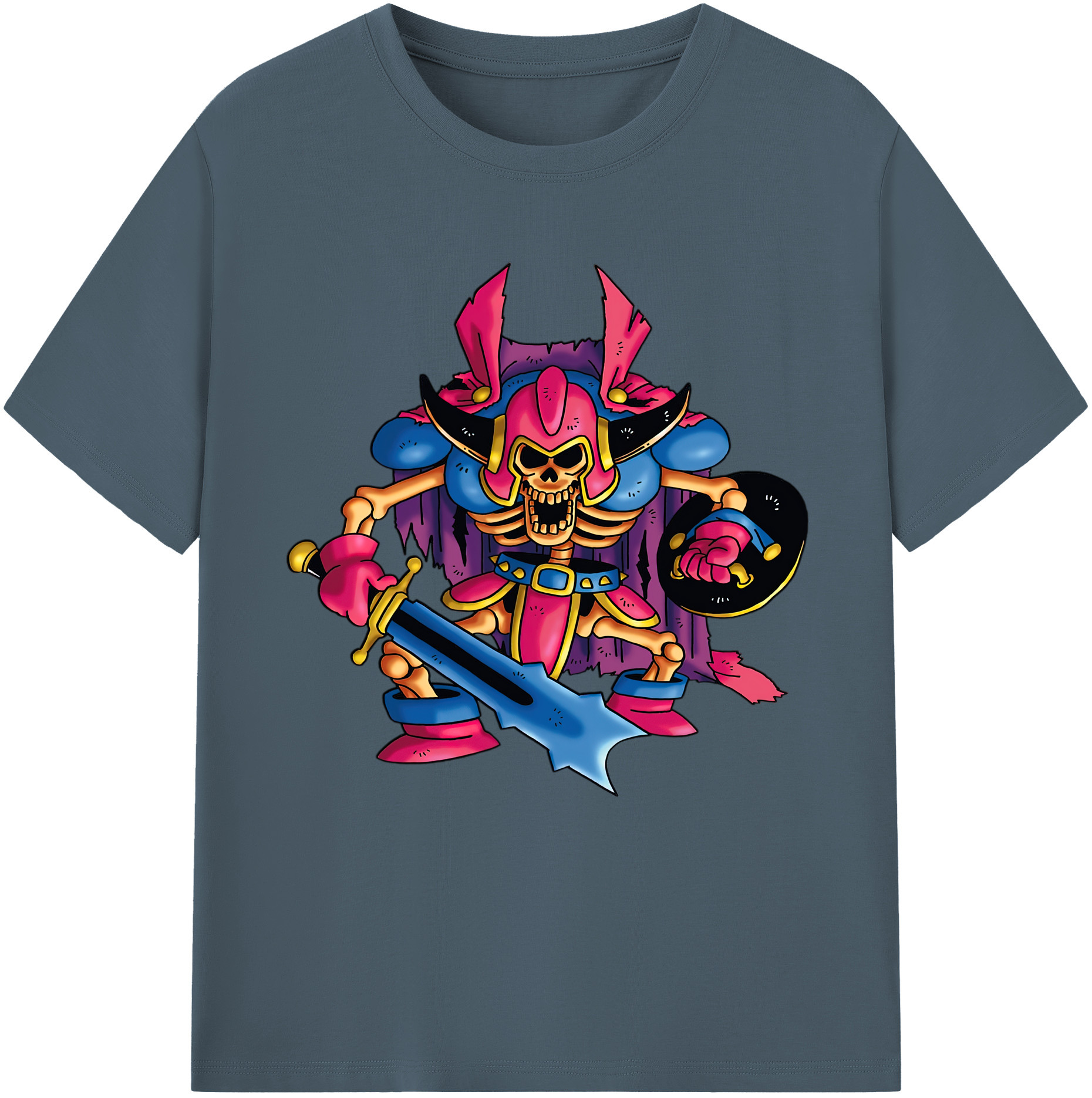 （画像用） ドラゴンクエスト Doragon Kuesuto Dragon Quest 綿100％半袖Tシャツ（フロントプリント）